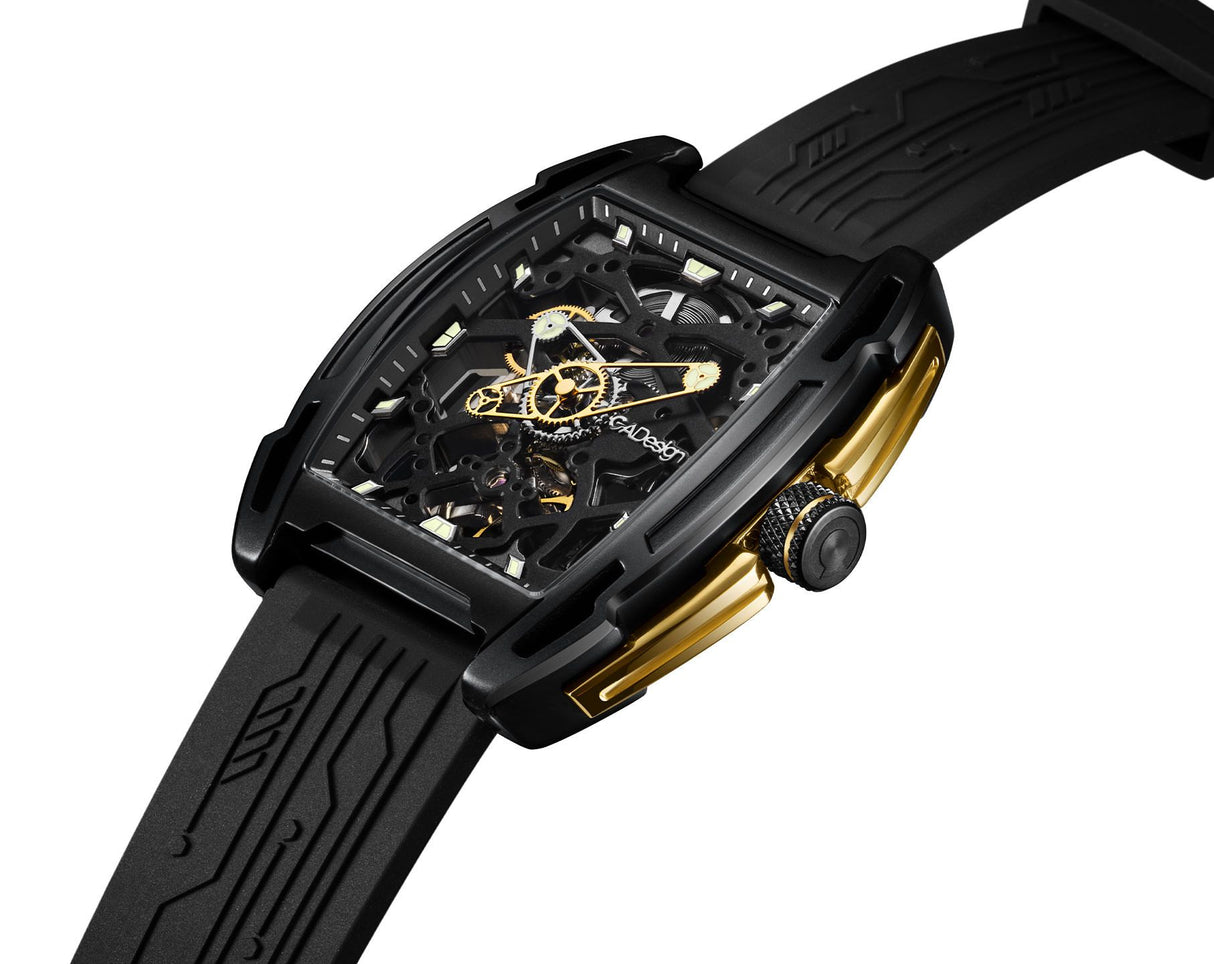 CIGA Design Automatic Mechanical Watch Series Z Edge Z062-BLGO-W5BK