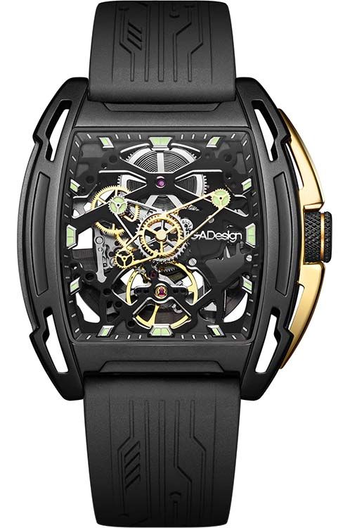 CIGA Design Automatic Mechanical Watch Series Z Edge Z062-BLGO-W5BK