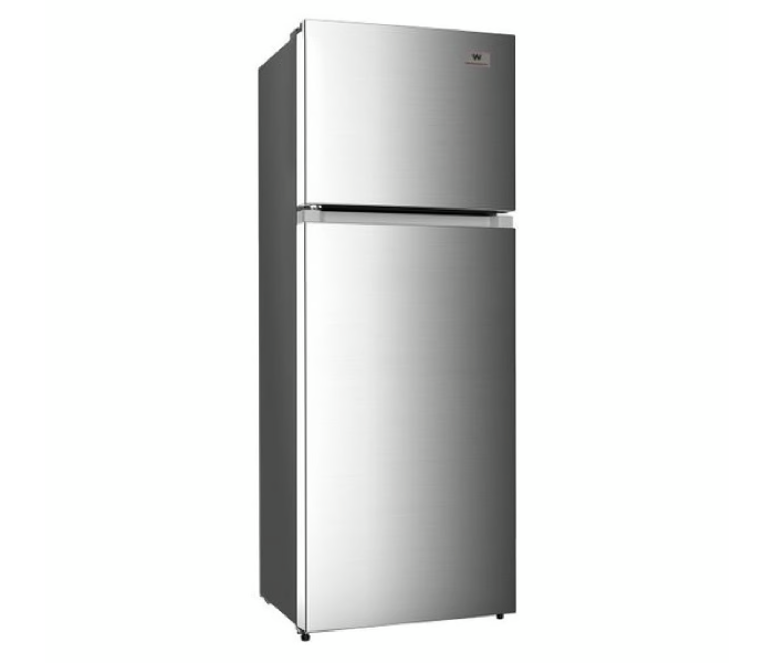 White Westinghouse Double door refrigerator, 250 L, Inox Finish - WWDDR-250F