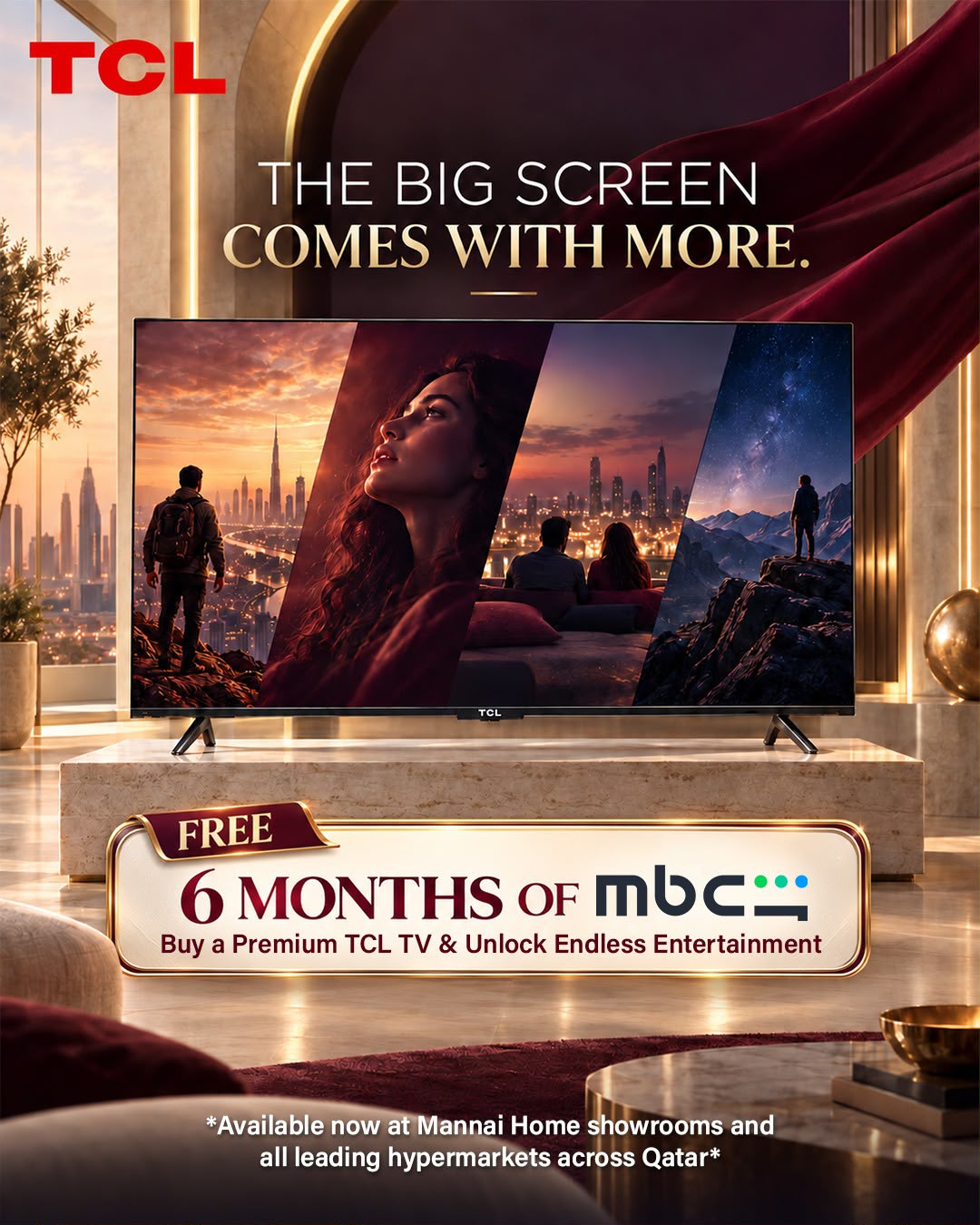TCL Premium TVs with MBC Shahid Offer
