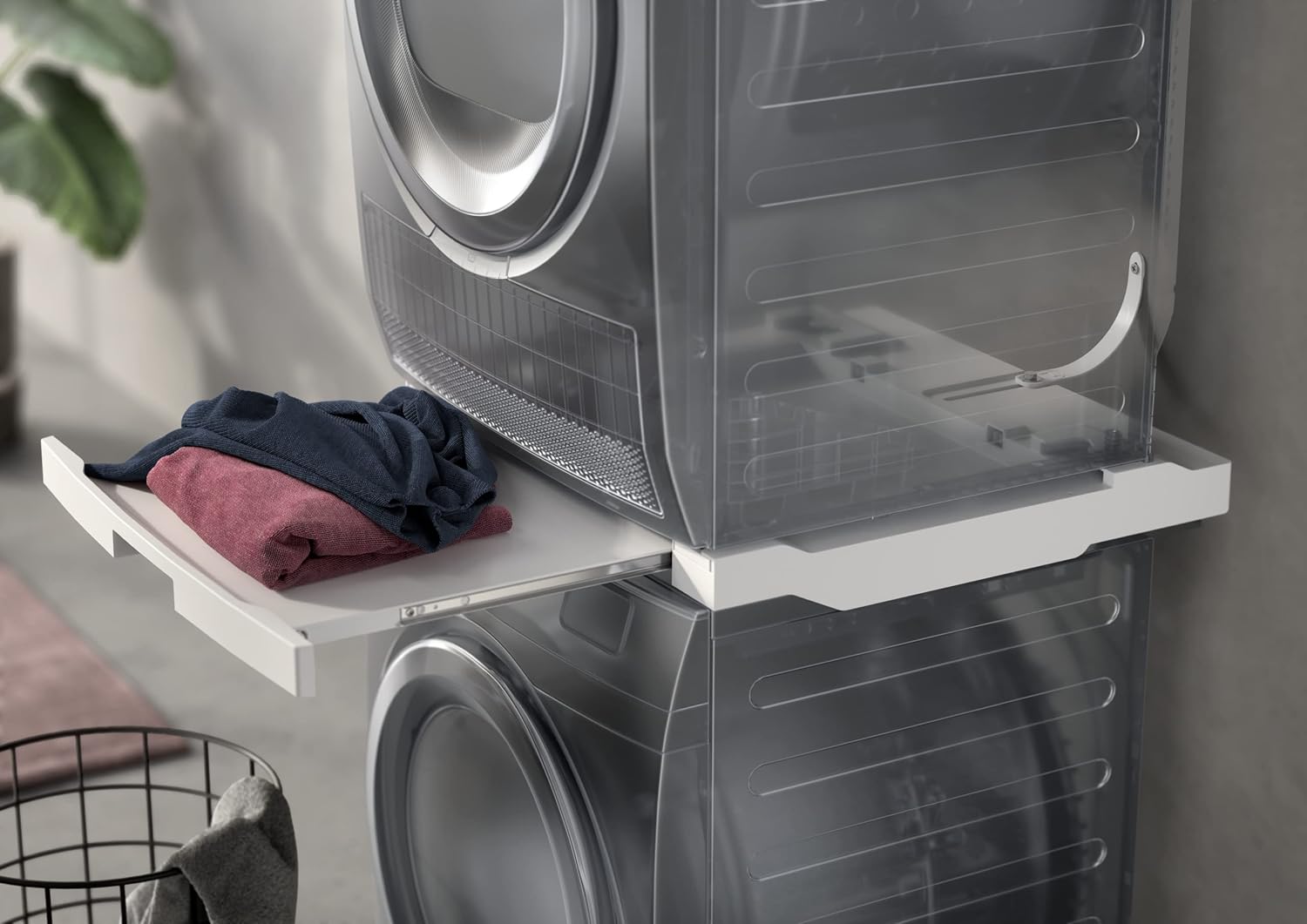 STACKING KIT (AEG) - Laundry Stacking Kit with pull out shelf – Mannai Home