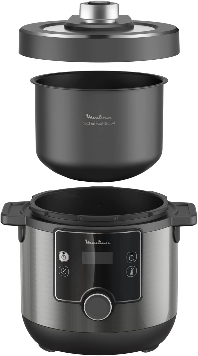 MOULINEX - Electrical Pressure Cooker, 7.6 Litre, 1200 Watts, Black - CE777827