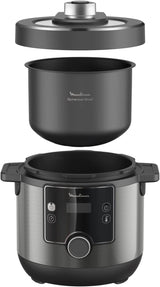 MOULINEX - Electrical Pressure Cooker, 7.6 Litre, 1200 Watts, Black - CE777827