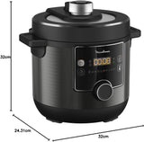 MOULINEX - Electrical Pressure Cooker, 7.6 Litre, 1200 Watts, Black - CE777827