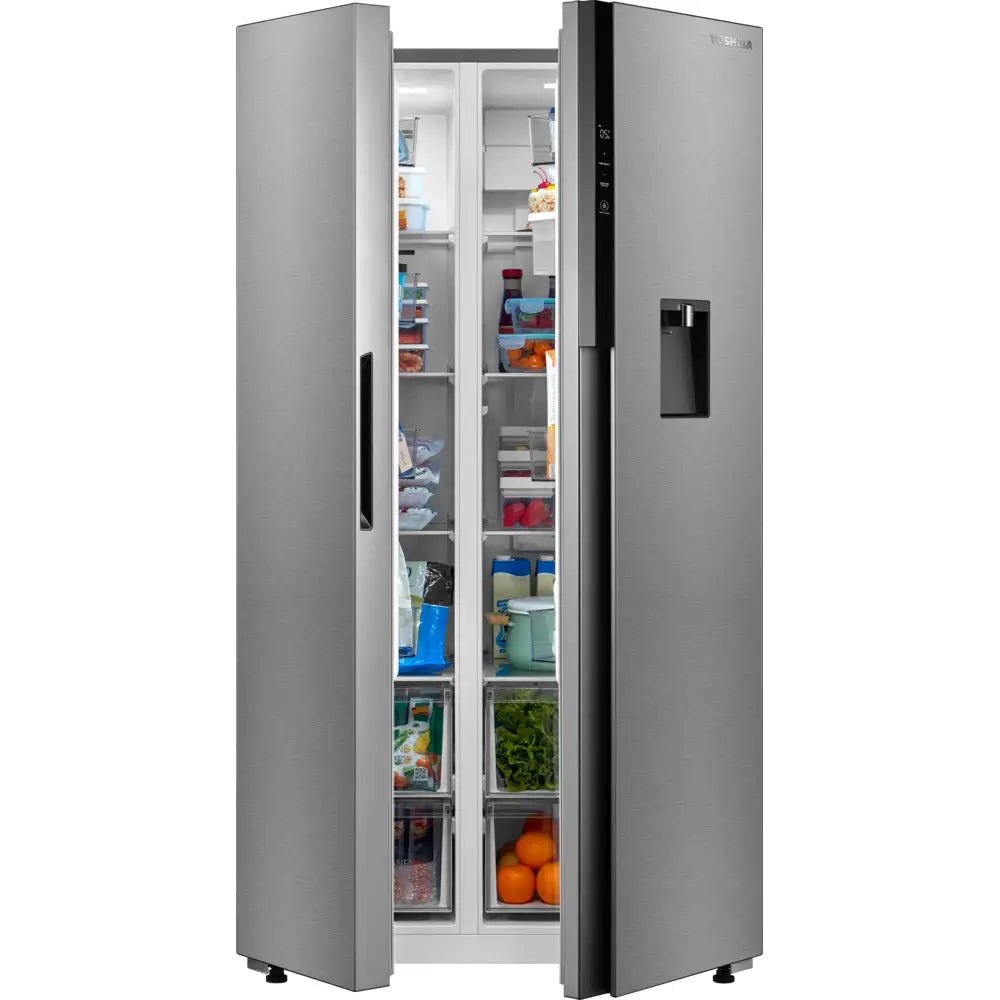 Toshiba - Side-by-Side Inverter Refrigerator 775L (Silver)-GR-RS775WI-PME(57)