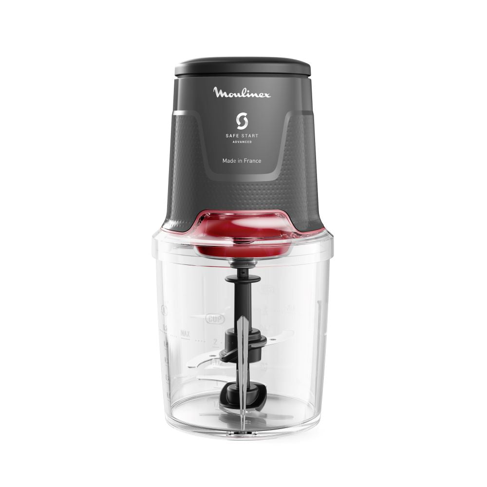 Moulinex - Easy Press Chopper, 4 Blades , 500ML Capacity, Made in France - AT740HM0