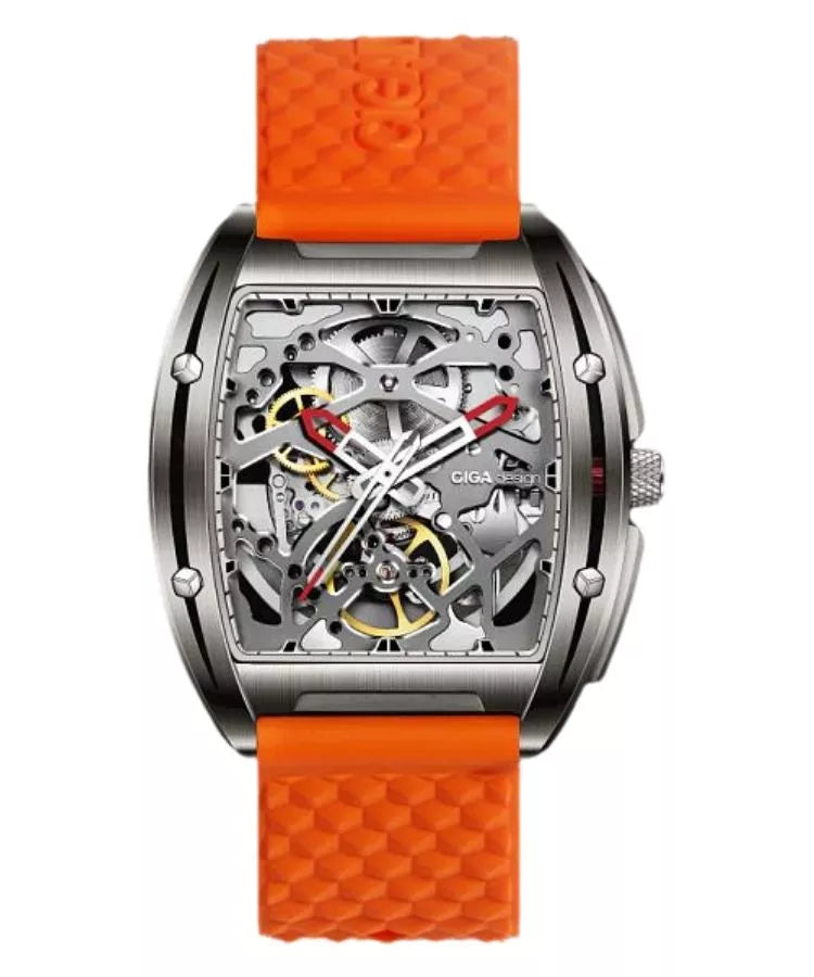 Ciga Design Mechanical Watch Edge-Titanium ORANGE - Z031-TT01-W5OG