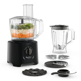 Moulinex - Easy Force Food Processor and Blender, 6 Attachments, 25 Functions - FP247827
