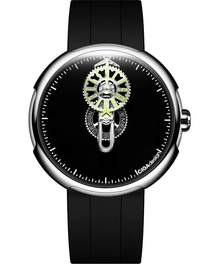 Ciga Design Mechanical Watch Time Cipher SILVER - T021-SISI-6B