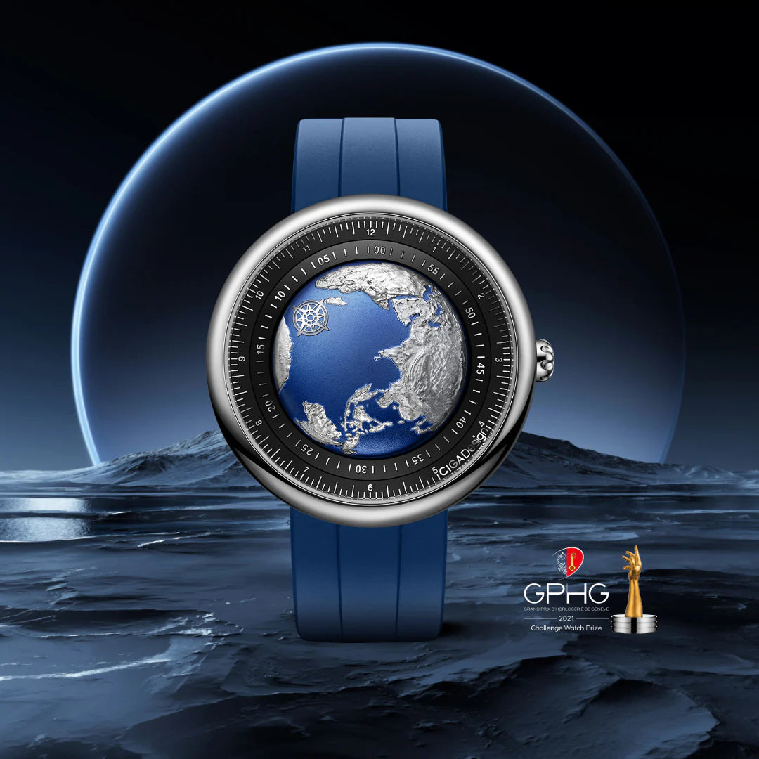 CIGA design Mechanical Watch Blue Planet U031-TU04-W6U