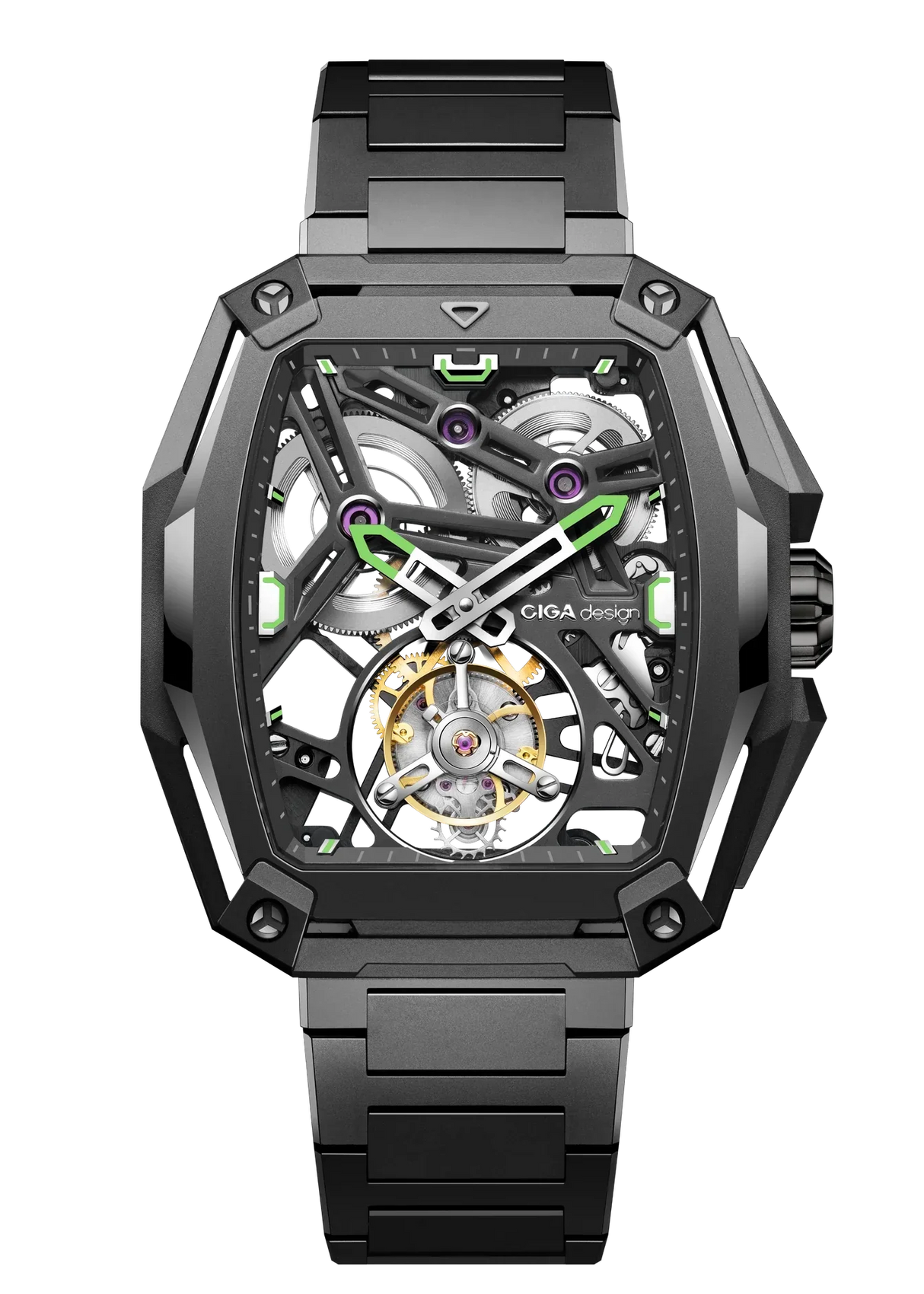 Ciga Design Mechanical Watch Hunter CARBON - Z037-TIGR-1G6B