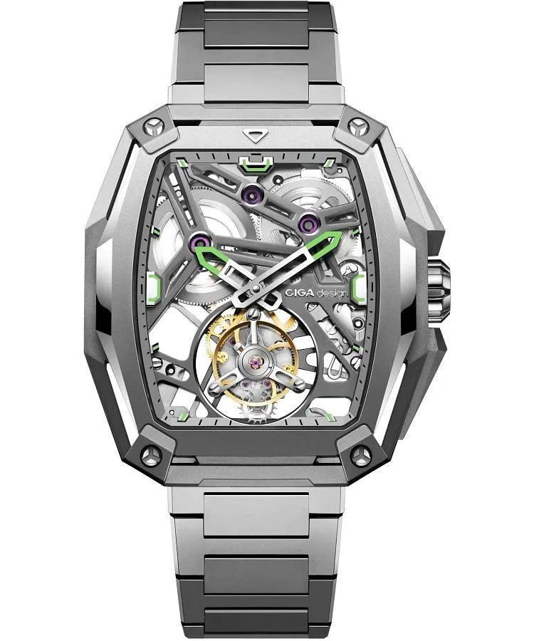 Ciga Design Mechanical Watch Hunter SILVER - Z037-TT01-1T6B