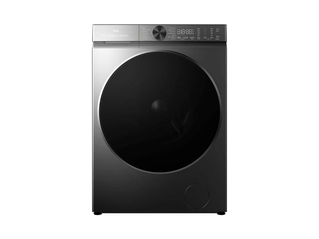 TCL - 12kg Front Load Washing Machine with Direct Drive Inverter Motor & Steam Wash - C512FLG