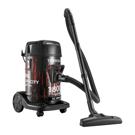 TOSHIBA - 20 Liters Drum Type Vacuum Cleaner, 1800 Watts - VC-DR180ABF(R)