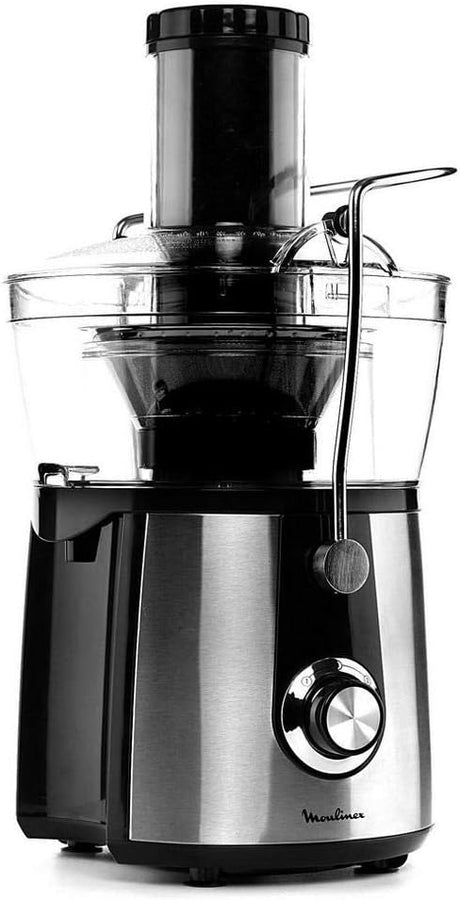 Moulinex 800W Juicer, Wide Feeding Tube, 2-Speed Settings & Easy Cleaning - JU550D27