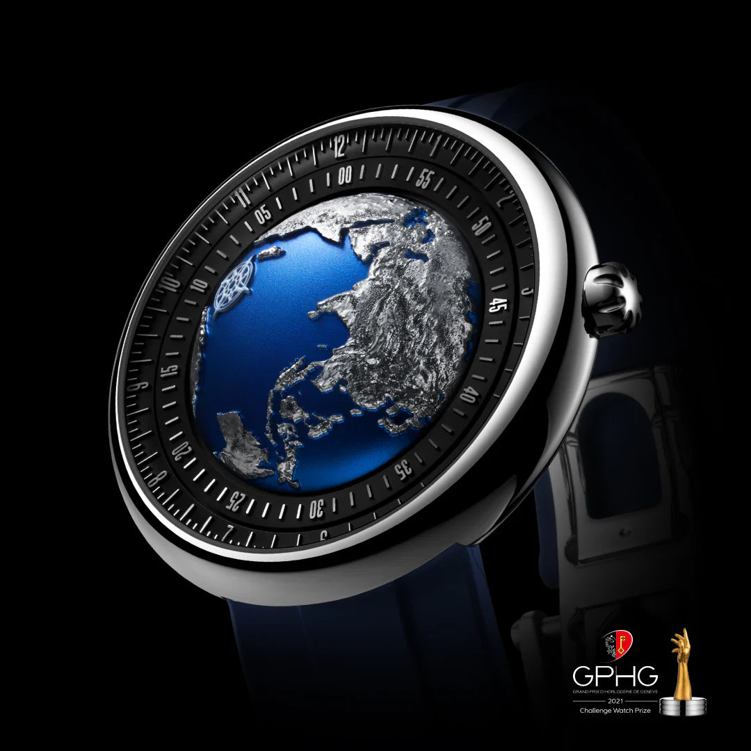 CIGA design-Mechanical Watch Titanium Alloy Case Mechanical Watch Blue Planet II-U033-TU02-W6U