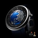 CIGA design-Mechanical Watch Titanium Alloy Case Mechanical Watch Blue Planet II-U033-TU02-W6U