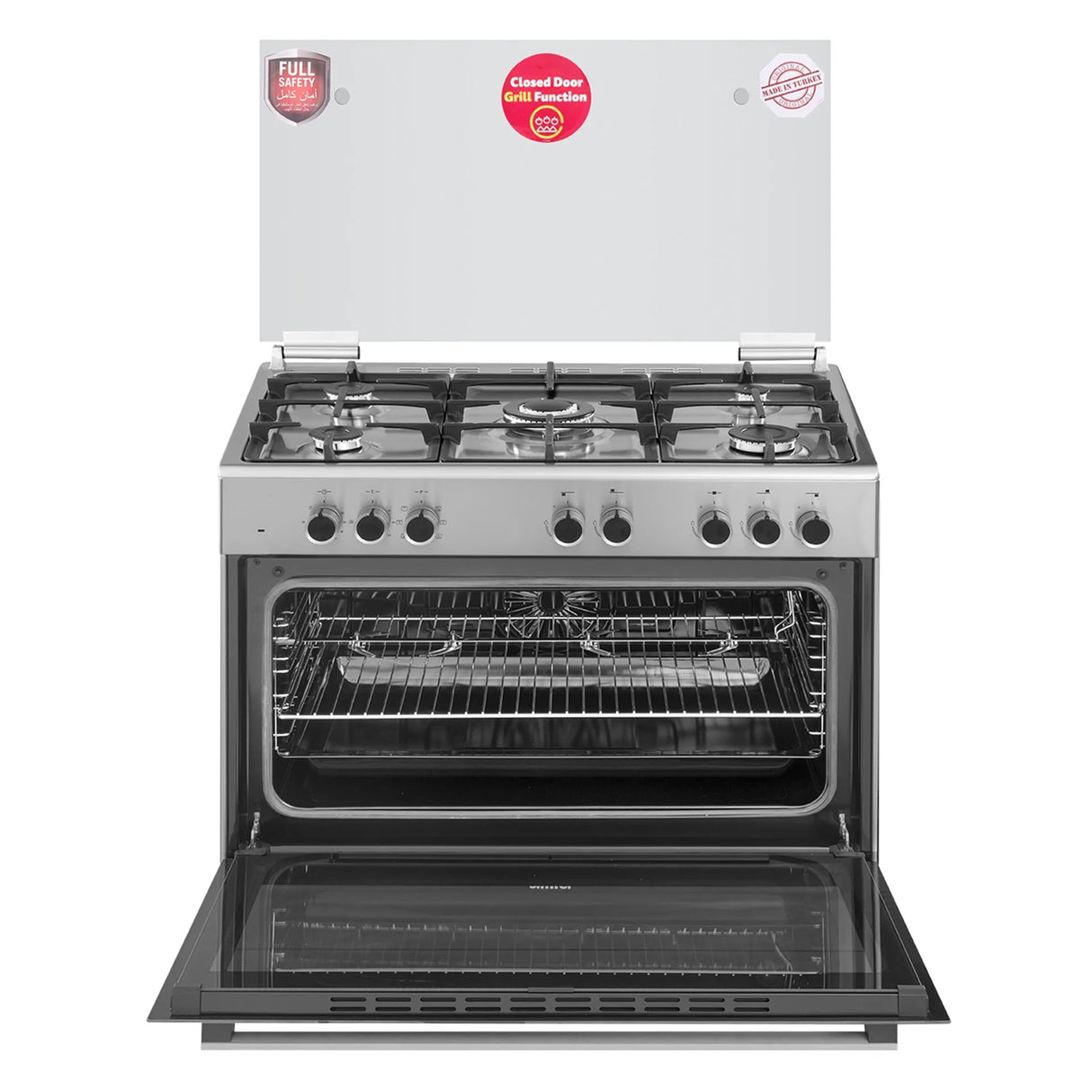 Simfer 90x60  Full Safety, Gas And Electric Oven Made In Turkey - 9060SE
