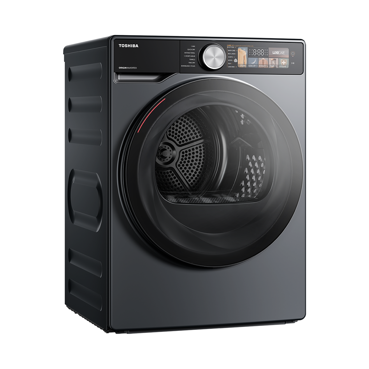 TOSHIBA – 10KG Heat Pump Front Load Dryer with Dual Inverter & Steam Care - TD-T25BS110HWB(MG)