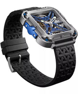 Ciga Design X Series Gorilla Blue Titanium Automatic Watch-X021-TIBU-W25BK
