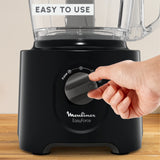 Moulinex - Easy Force Food Processor and Blender, 6 Attachments, 25 Functions - FP247827