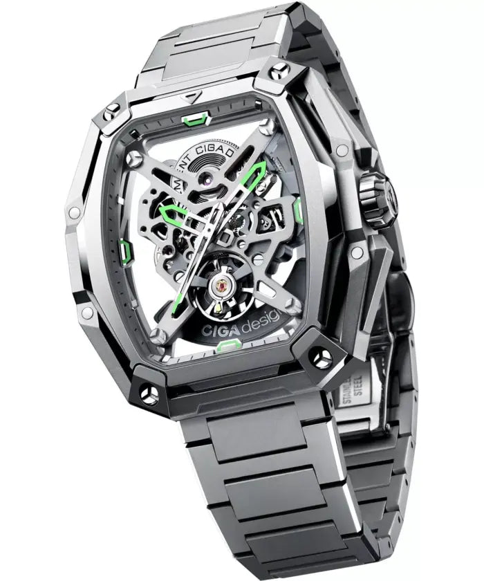 CIGA Design Automatic Watch Montre Series Z Hunter Silver-Z035-SS01-W1S
