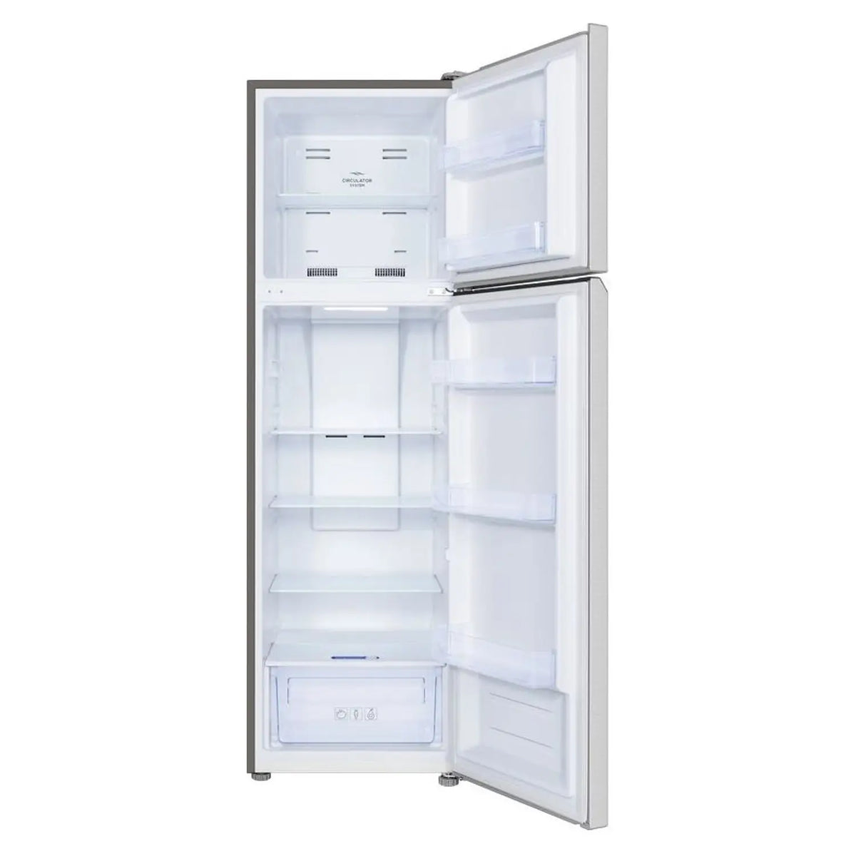 TCL - 286L Top Mount No Frost Refrigerator with Twin Eco Inverter Inox - P370TMN