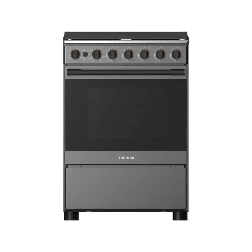 Toshiba 60x60 Gas Cooking Range, Black, Full gas, Full safety - TBA-24BMG4G089KS