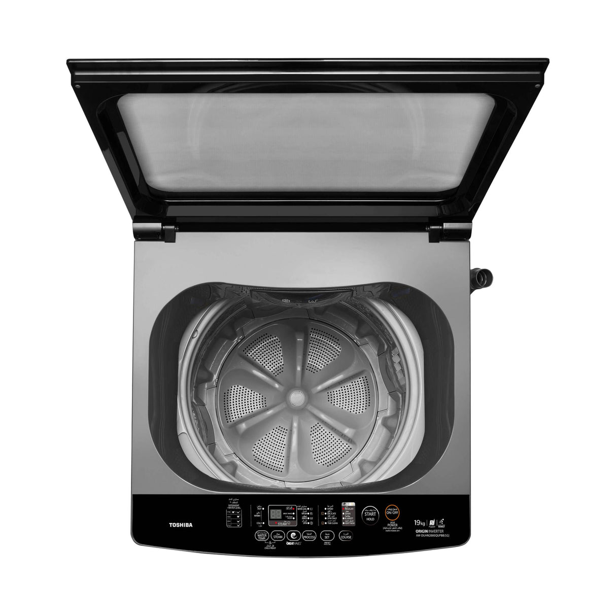TOSHIBA – 19KG Top Load Washing Machine with Ultra Fine Bubble & Origin Inverter - AW-DUHN2000QUPB(SG)