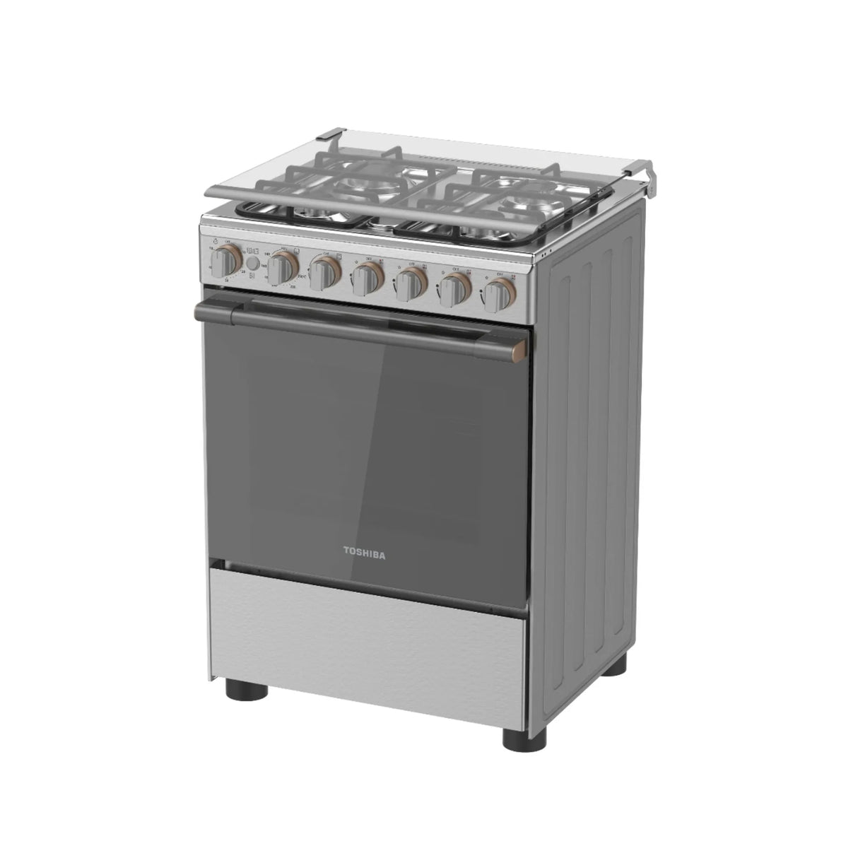 Toshiba 60x60 Gas Cooking Range, Silver, Full gas, Full safety - RB2-60G4GE(MR)