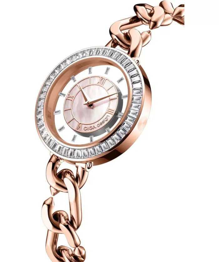 CIGA design Artist Watch · Sparkle Collection-D022-REWH-3RE