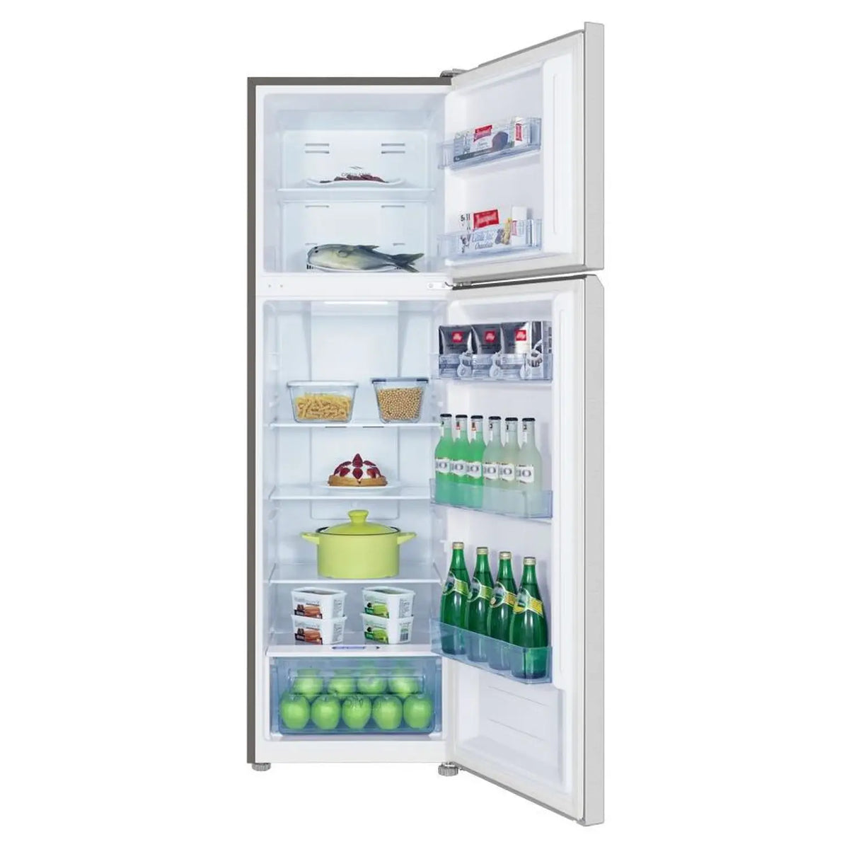 TCL - 286L Top Mount No Frost Refrigerator with Twin Eco Inverter Inox - P370TMN