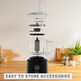 Moulinex - Easy Force Food Processor and Blender, 6 Attachments, 25 Functions - FP247827