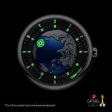 CIGA design-Mechanical Watch Titanium Alloy Case Mechanical Watch Blue Planet II-U033-TU02-W6U