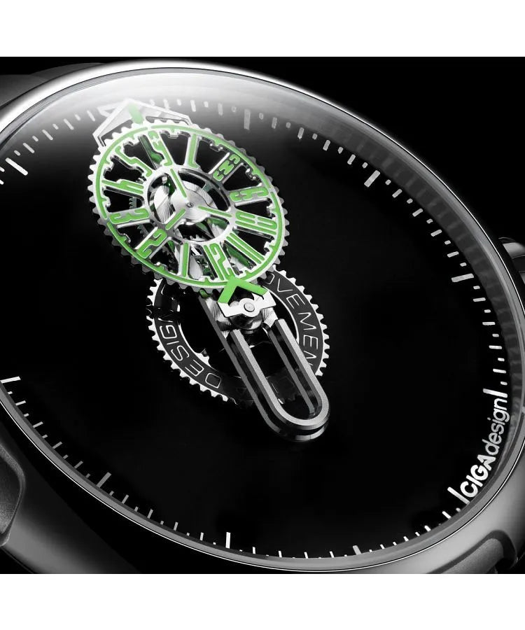 Ciga Design Mechanical Watch Time Cipher SILVER - T021-SISI-6B