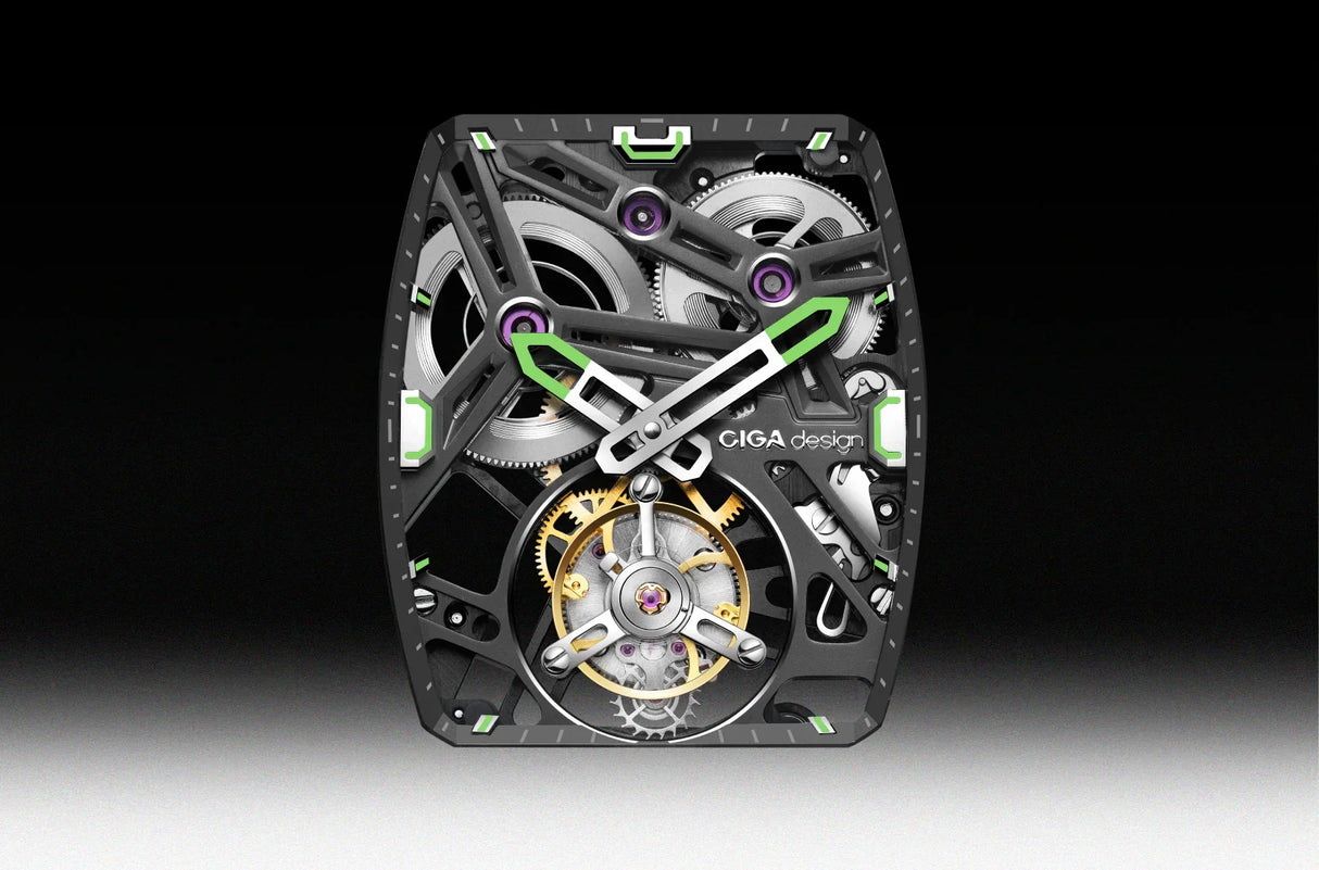 Ciga Design Mechanical Watch Hunter CARBON - Z037-TIGR-1G6B