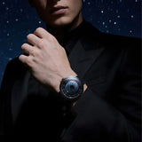 CIGA design x Label Noir Automatic Watch Blue Planet II · Black Star Edition-U035-BB01-W6B