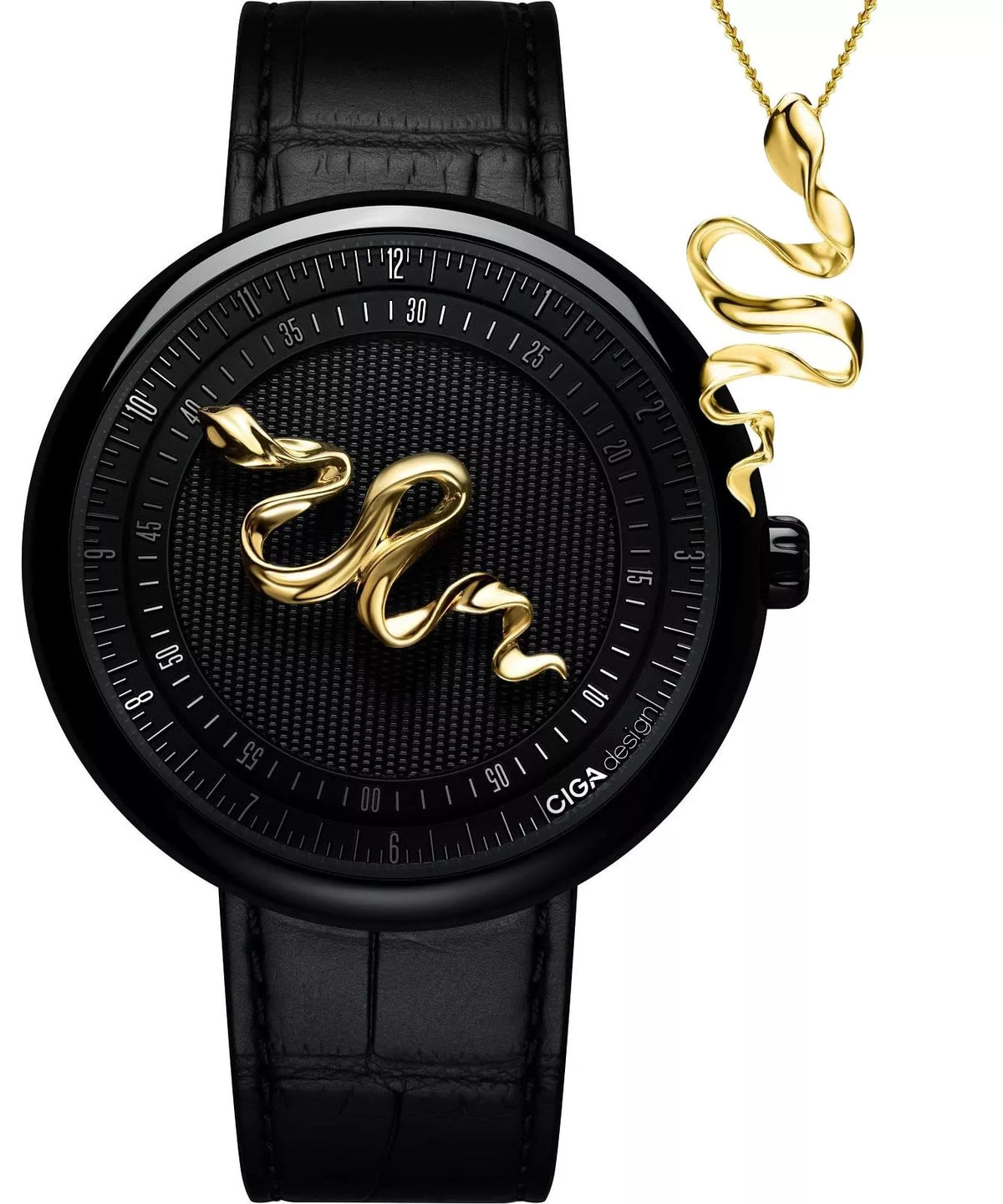 CIGA Design Mechanical Watch Legend of Serpent - U037-BB01-W1B