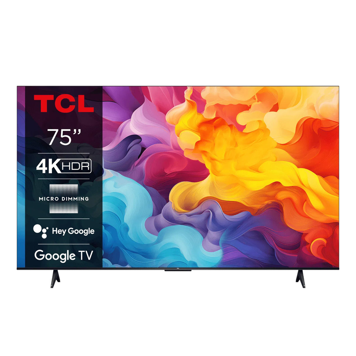 75V6B - TCL 75" UHD Google TV 4K HDR LED (3840x2160p) Resolution