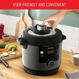 MOULINEX - Electrical Pressure Cooker, 7.6 Litre, 1200 Watts, Black - CE777827