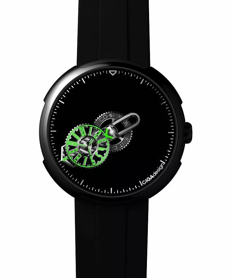 Ciga Design Mechanical Watch Time Cipher BLACK - T021-SIGR-6B