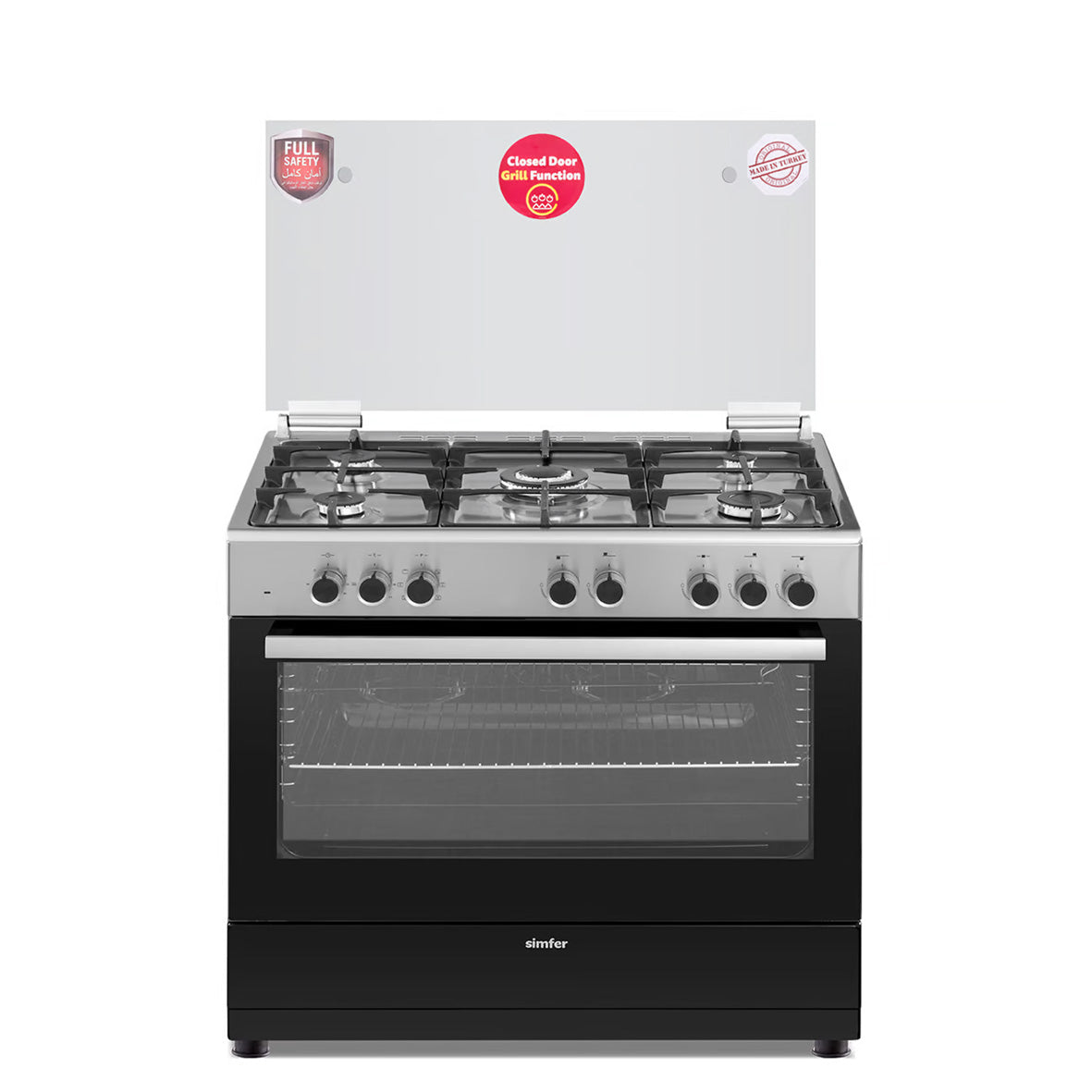 9060SE -  Simfer 90x60  Full Safety, Gas And Electric Oven Made In Turkey