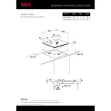 HKB64451NB - AEG Built-in Gas hob, Black Glass, 60 cm