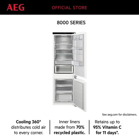 AEG - Built-in Fridge/Freezer combinations, No Frost - TSC8M189DC