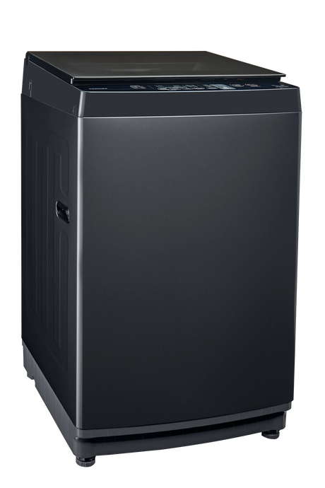 Toshiba top loading washer machine, 10kg, Silver, Great wave - AW-M1100JUPB(SG)
