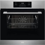 AEG Built-in Electric oven, 60 cm, Black/Stainless Steel - BCK431111M