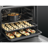 AEG Built-in Electric oven, 60 cm, Black/Stainless Steel - BCK431111M