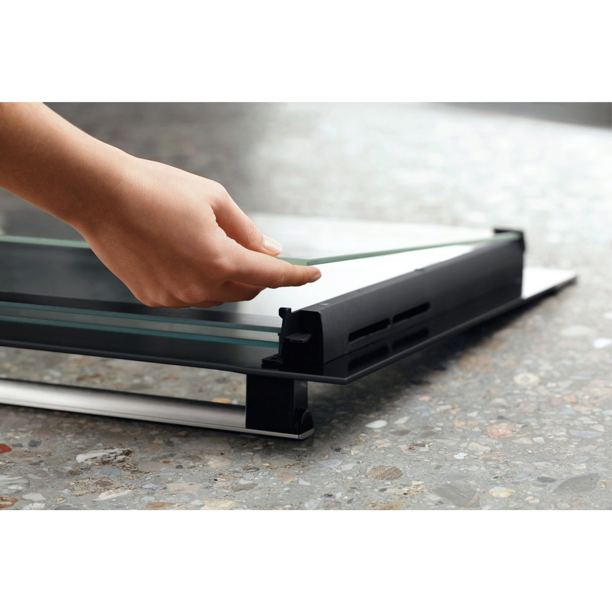 AEG Built-in Electric oven, 60 cm, Black/Stainless Steel - BCK431111M