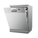Toshiba - Free Standing Dishwasher, 14 place setting, 8 programs, Silver - DW-14F7ME(SS)-G