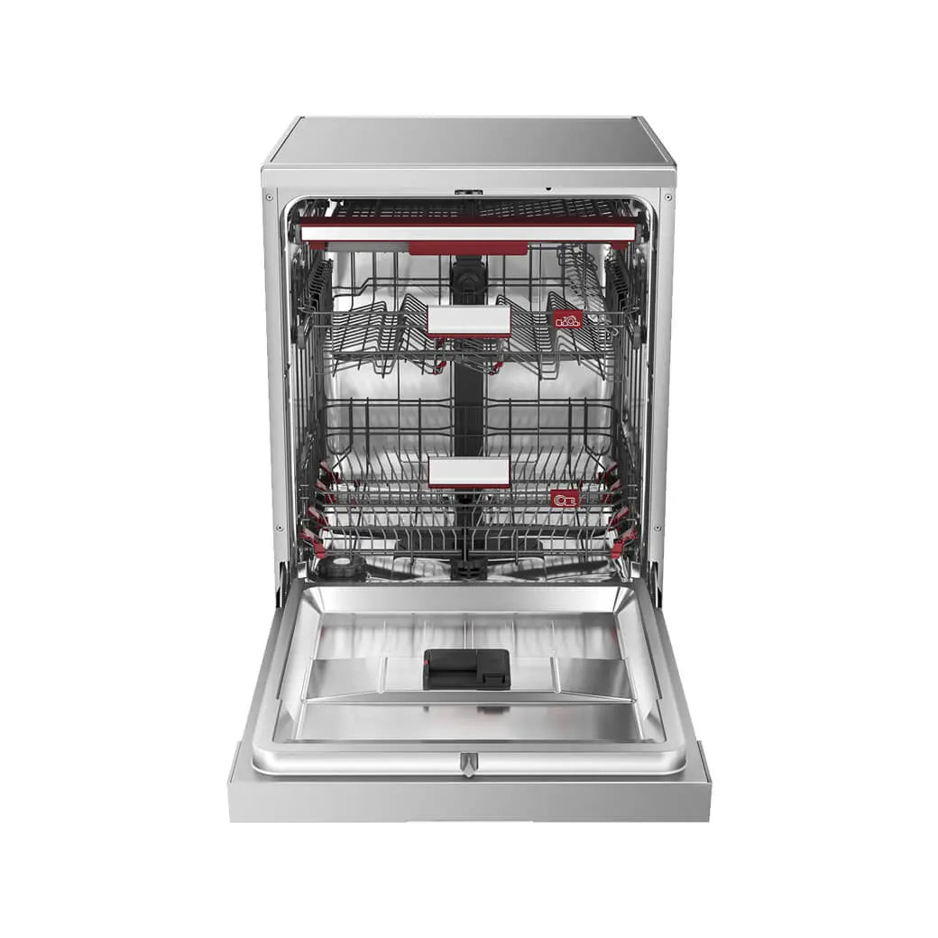 Toshiba - Free Standing Dishwasher, 14 place setting, 8 programs, Silver - DW-14F7ME(SS)-G